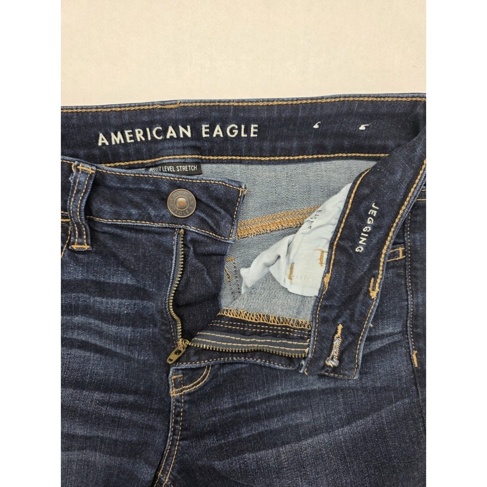 American Eagle Womens 10 Regular Mid Rise Jegging Next Level Stretch Jeans EUC - Picture 7 of 12